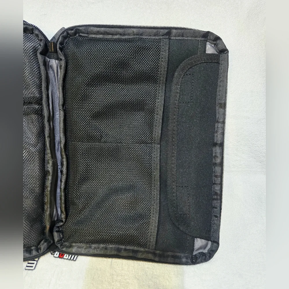 BUBM Electronics Travel Organizer Case Zippered Tech Cable Storage Gray